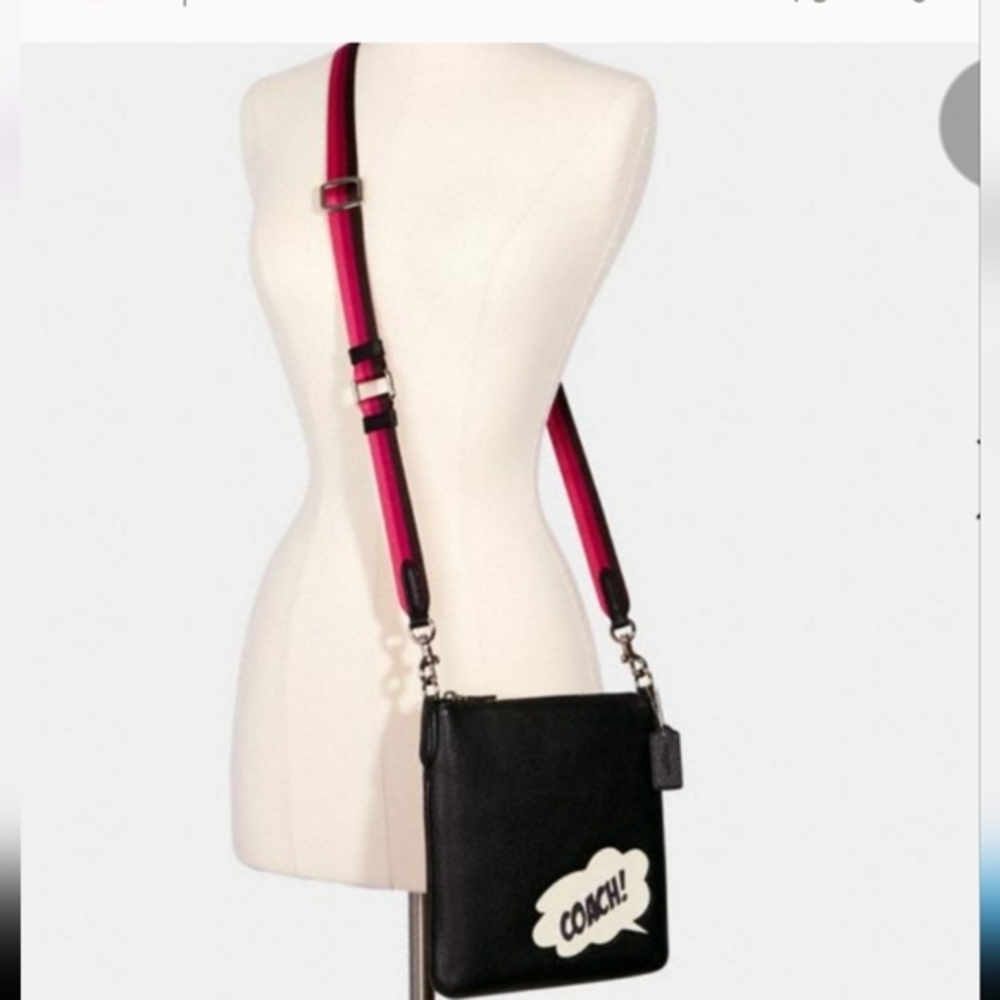 New Coach Marvel Jes Slim Crossbody Purse "Coach" Bubble